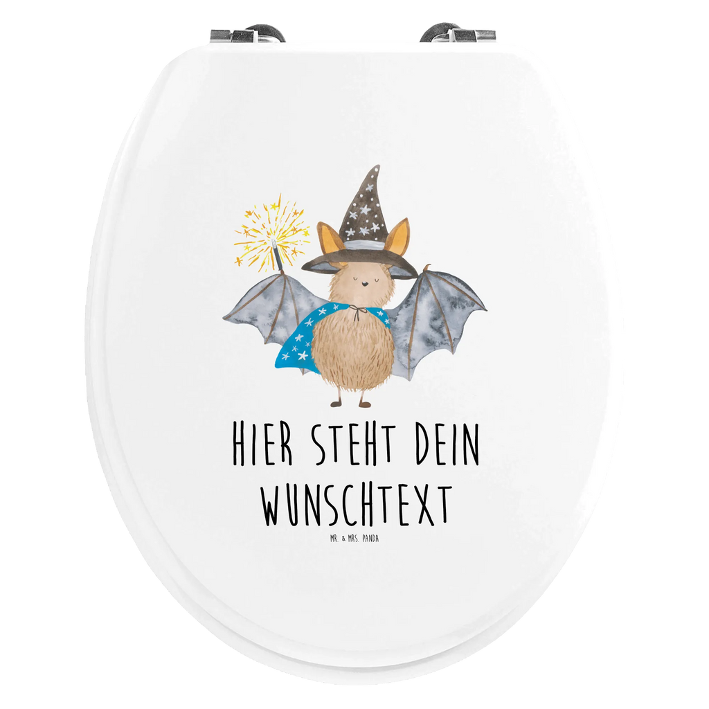 Personalizowany motyw deski WC Nietoperz czarodziej Personalisierter Toilettendeckel, Personalisierter Klodeckel, WC Sitz mit Namen, Personalisierter WC-Sitz, Personalisierte Klobrille, Toilettendeckel mit Namen, Tiermotive, Gute Laune, lustige Sprüche, Tiere, Zauberer, Fledermäuse, Magier, Fledermaus, reinsteigern, Frauen