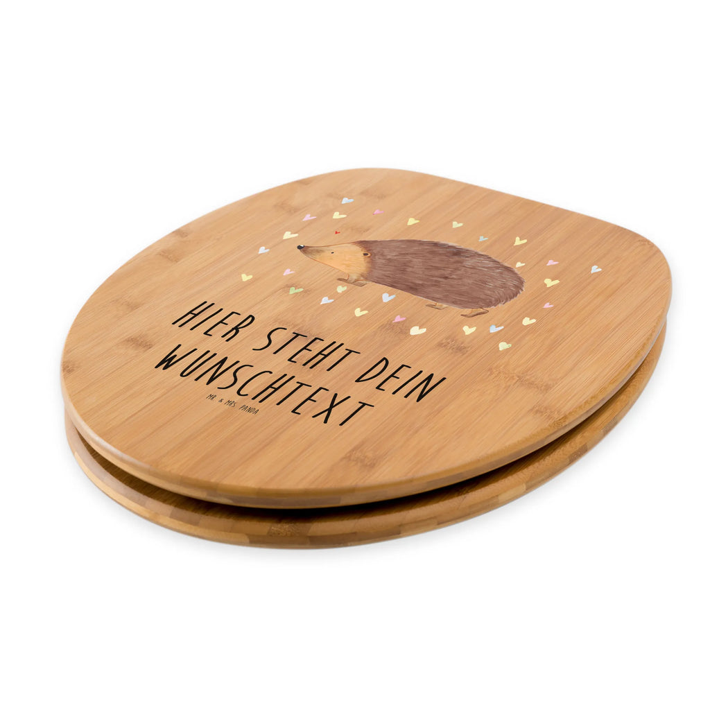 Personalizowany motyw deski WC jeż serca Motywy zwierzęce, dobra energia, zabawne powiedzonka, zwierzęta