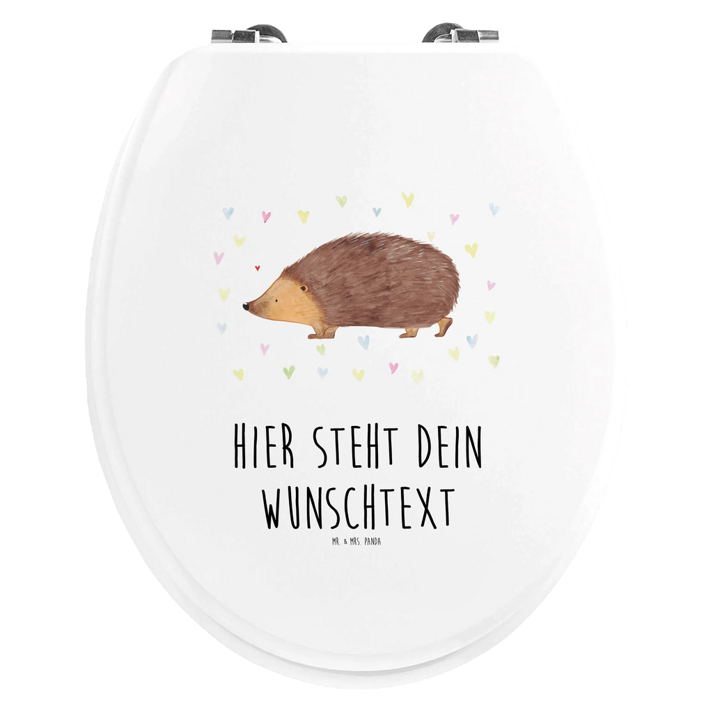 Personalizowany motyw deski WC jeż serca Motywy zwierzęce, dobra energia, zabawne powiedzonka, zwierzęta