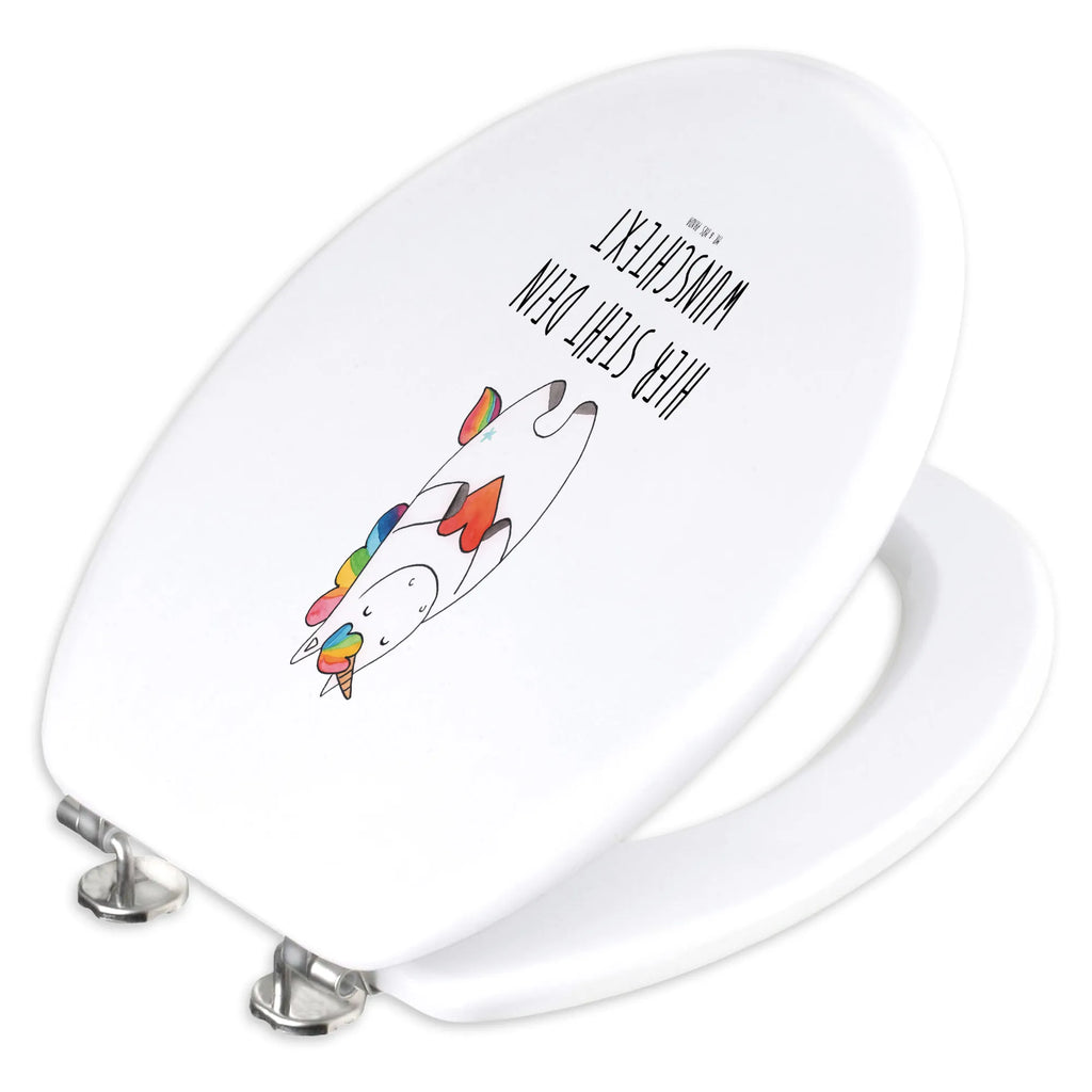 Personalizowany motyw deski WC Jednorożec serce Jednorożec, jednorożce, dekoracje jednorożca, jednorożec