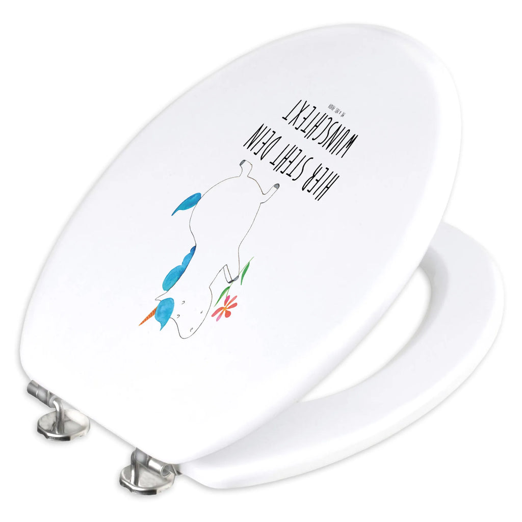 Personalizowany motyw deski WC jednorożec kwiat Jednorożec, jednorożce, dekoracje jednorożca, jednorożec