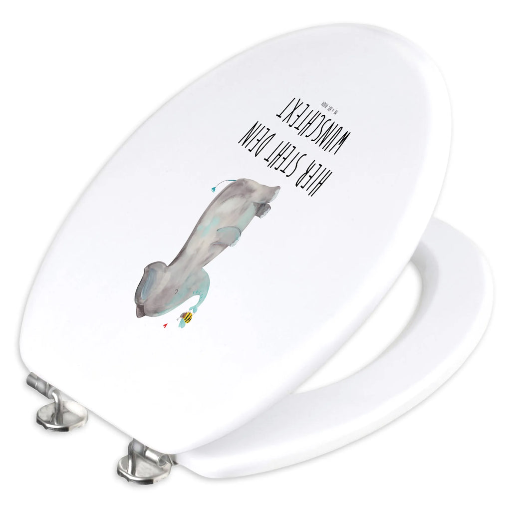 Personalizowany motyw deski WC słoń pszczoła Motywy zwierzęce, dobra energia, zabawne powiedzonka, zwierzęta