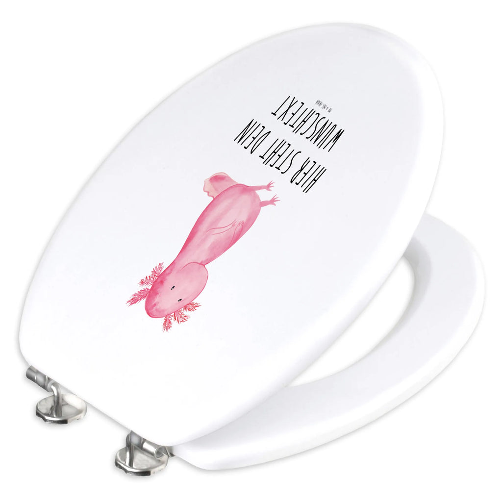 Personalisierter WC Sitz Motiv Axolotl Personalisierter Toilettendeckel, WC-Deckel, Personalisierter WC-Sitz, WC Sitz mit Namen, Personalisierte Klobrille, Toilettensitz, Personalisierter Klodeckel, Toilettendeckel mit Namen, Axolotl, Molch, Axolot, Liebe, Lebensstil, Weisheit, Lebensweisheit, Fröhlich, Vergnügt, Zufrieden, Freundin