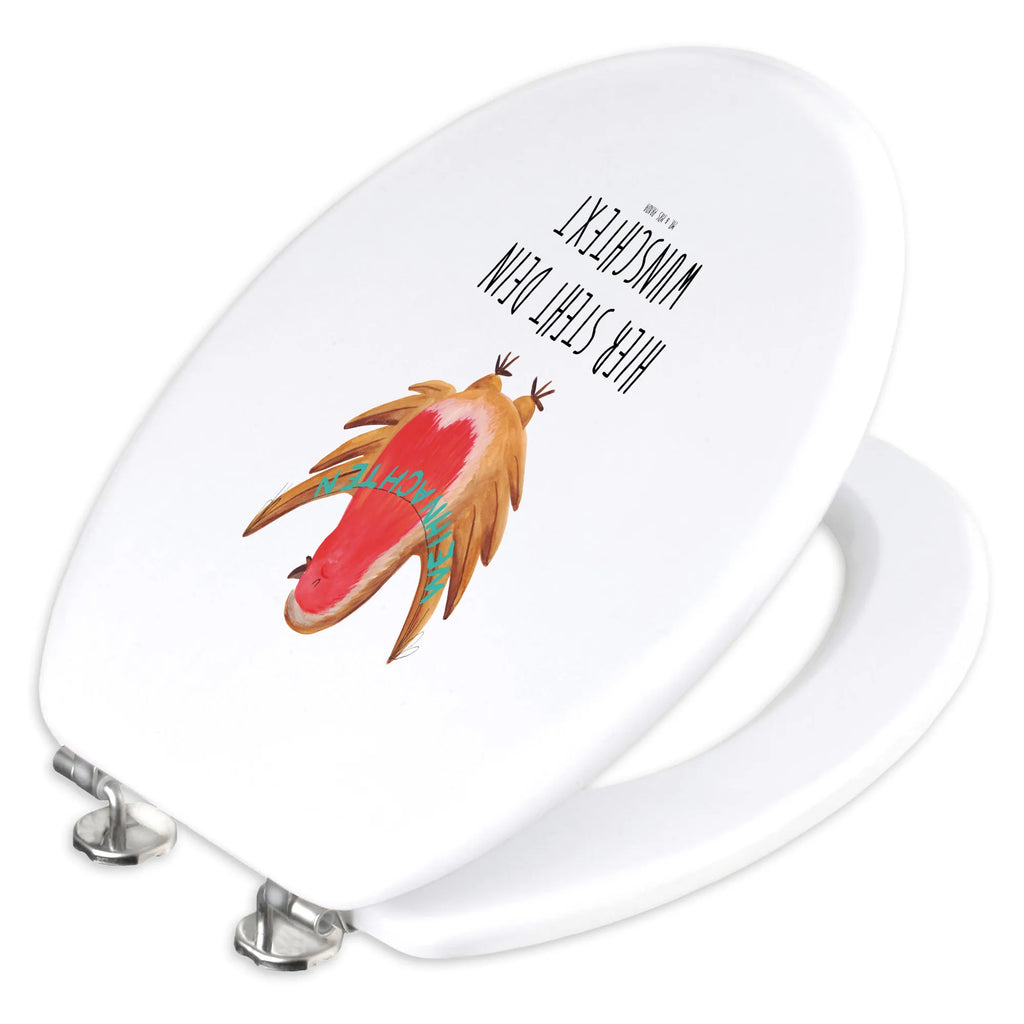 Personalizowany motyw deski WC rudzik Boże Narodzenie Zima, Boże Narodzenie, dekoracje świąteczne, Mikołaj, Adwent, Wigilia, zimowy motyw