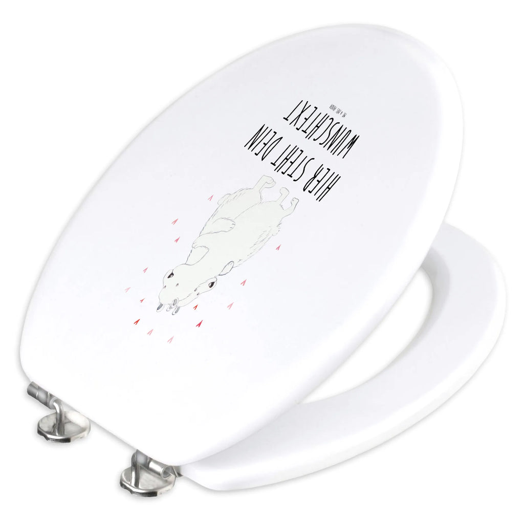 Personalizowany motyw deski WC Niedźwiedź polarny obejmować Personalisierter WC-Sitz, WC-Deckel, Personalisierter Toilettendeckel, Toilettensitz, Personalisierter Klodeckel, Personalisierte Klobrille, WC Sitz mit Namen, Toilettendeckel mit Namen, Lustige Sprüche, Tiere, Tiermotive, Gute Laune