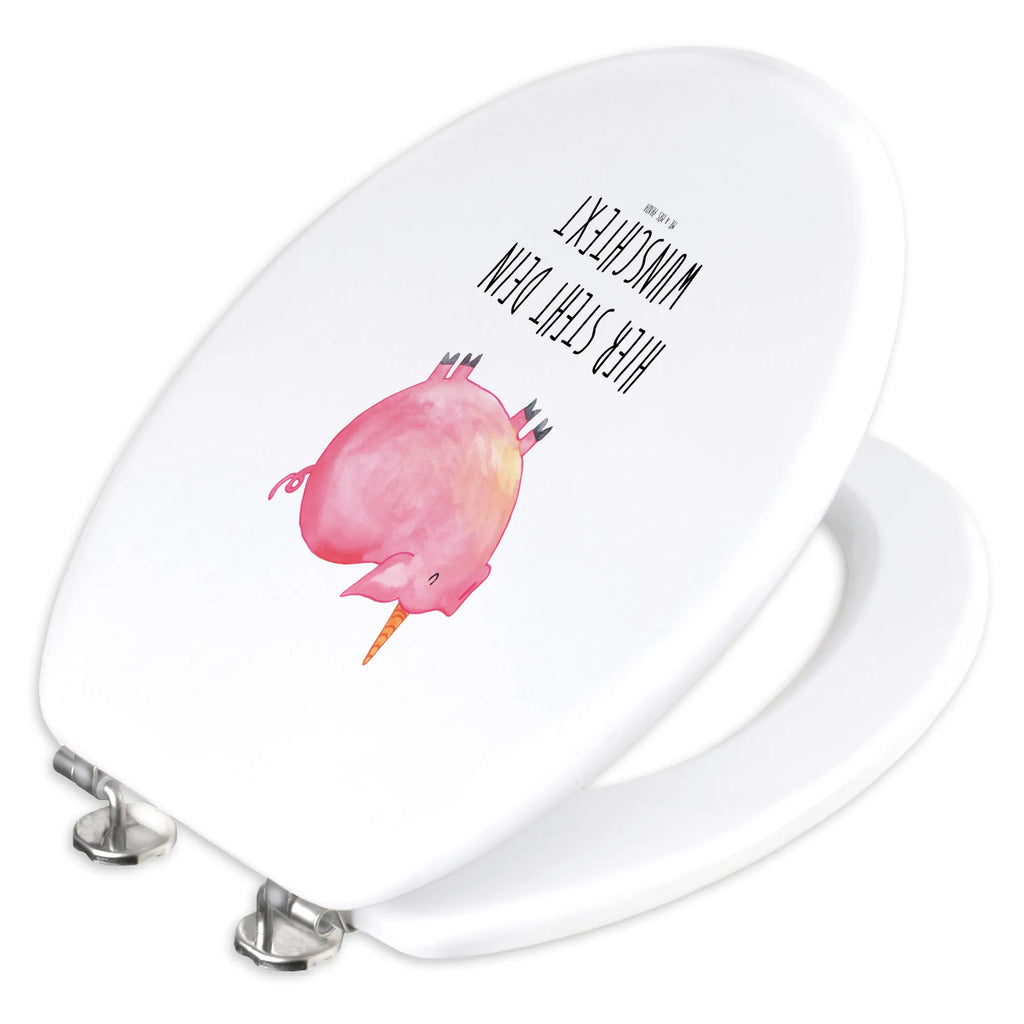 Personalisierter WC Sitz Motiv Einhorn Schweinhorn Personalisierter WC-Sitz, Personalisierter Toilettendeckel, Personalisierter Klodeckel, Toilettendeckel mit Namen, WC Sitz mit Namen, Personalisierte Klobrille, Einhorn, Einhörner, Einhorn Deko, Unicorn, english, Pig, geschenk, funny, Spruch, englisch, Schweinhorn, witzig. lustig, Spaß, Schwein, Bauer, Party, Piggy