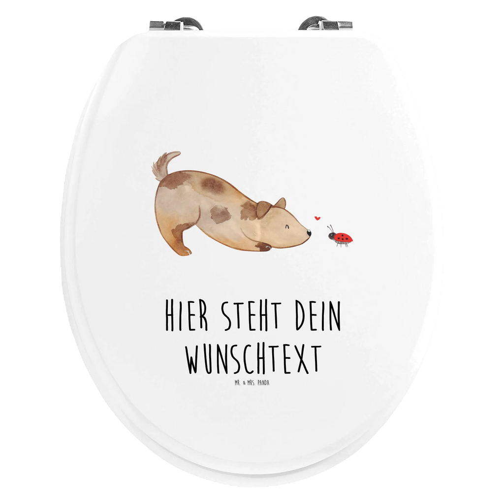 Personalisierter WC Sitz Motiv Hund Marienkäfer Toilettendeckel mit Namen, Personalisierter Toilettendeckel, Personalisierte Klobrille, Personalisierter WC-Sitz, WC Sitz mit Namen, Personalisierter Klodeckel, Hund, Hundemotiv, Haustier, Hunderasse, Tierliebhaber, Hundebesitzer, Sprüche, Mischling, Marienkäfer, Hundespruch, Mischlinghund, Hunde