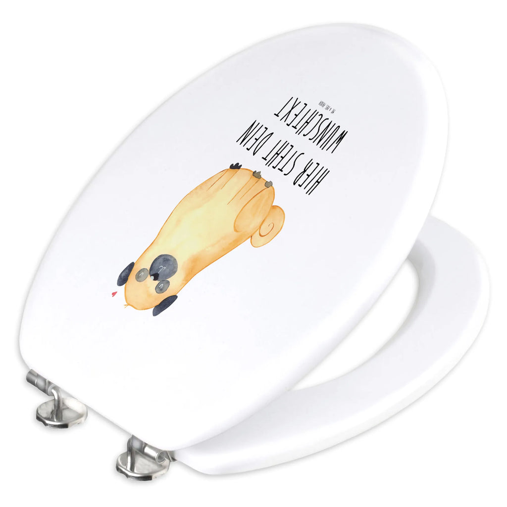 Personalisierter WC Sitz Motiv Mops Personalisierte Klobrille, Toilettendeckel mit Namen, Personalisierter Klodeckel, Personalisierter WC-Sitz, WC Sitz mit Namen, Personalisierter Toilettendeckel, Hund, Hundemotiv, Haustier, Hunderasse, Tierliebhaber, Hundebesitzer, Sprüche, Mops, Liebe, Hundeliebe