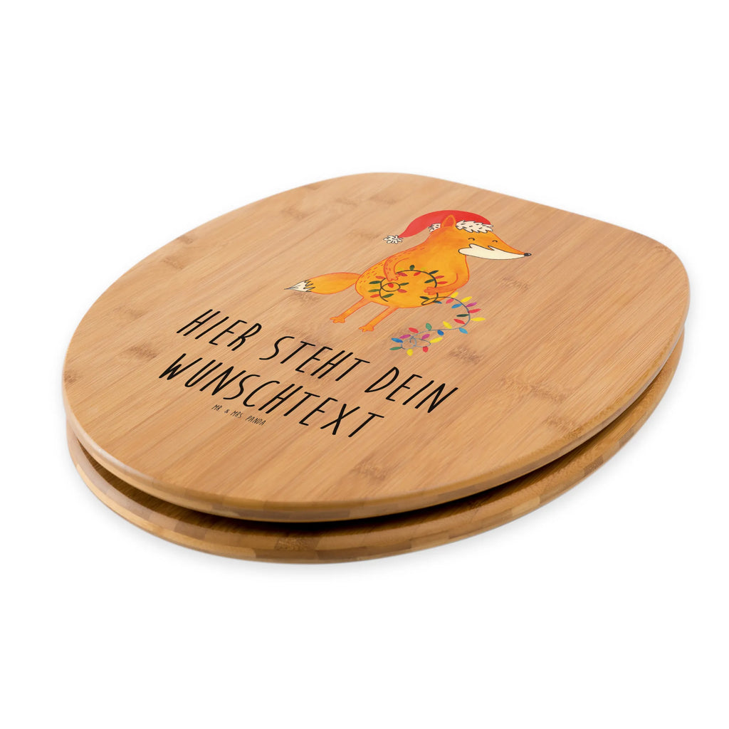Personalisierter WC Sitz Motiv Fuchs Weihnachten Toilettendeckel mit Namen, WC Sitz mit Namen, Personalisierter WC-Sitz, Personalisierter Klodeckel, Personalisierte Klobrille, Personalisierter Toilettendeckel, Winter, Weihnachten, Weihnachtsdeko, Nikolaus, Advent, Heiligabend, Wintermotiv, Weihnachtszeit, Füchse, Weihnachtsmann, Spruch schön, Fuchs, Geschenk Weihnachten