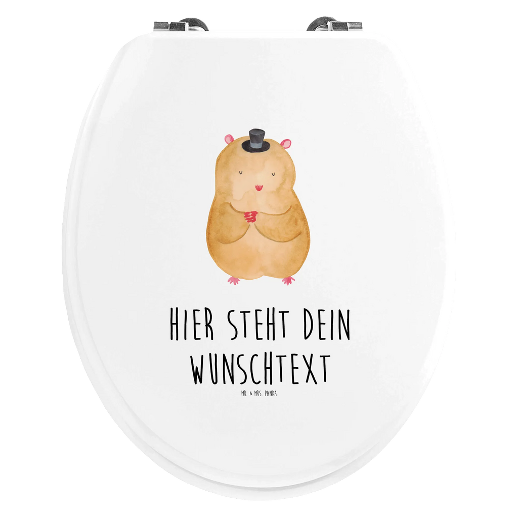 Personalisierter WC Sitz Motiv Hamster mit Hut Personalisierte Klobrille, WC Sitz mit Namen, Personalisierter Toilettendeckel, Toilettendeckel mit Namen, Personalisierter WC-Sitz, Personalisierter Klodeckel, Tiermotive, Gute Laune, lustige Sprüche, Tiere, Zwerghamster, Zauberer, Hut, Magier, Hamster, Zylinder