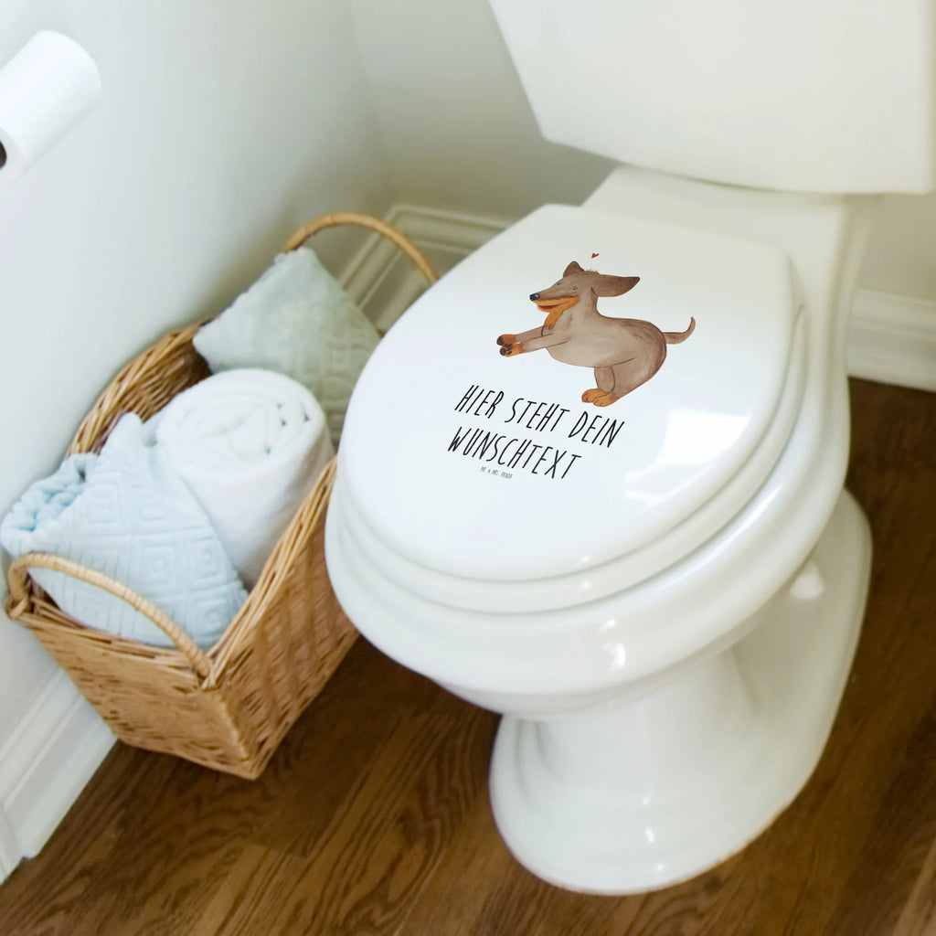 Personalized Toilet Seat Design Dog dachshund Toilettendeckel mit Namen, Personalisierter WC-Sitz, Personalisierte Klobrille, Personalisierter Toilettendeckel, Personalisierter Klodeckel, WC Sitz mit Namen, Hund, Hundemotiv, Haustier, Hunderasse, Tierliebhaber, Hundebesitzer, Sprüche, Dackel, Dachshund, Hunde, happy dog