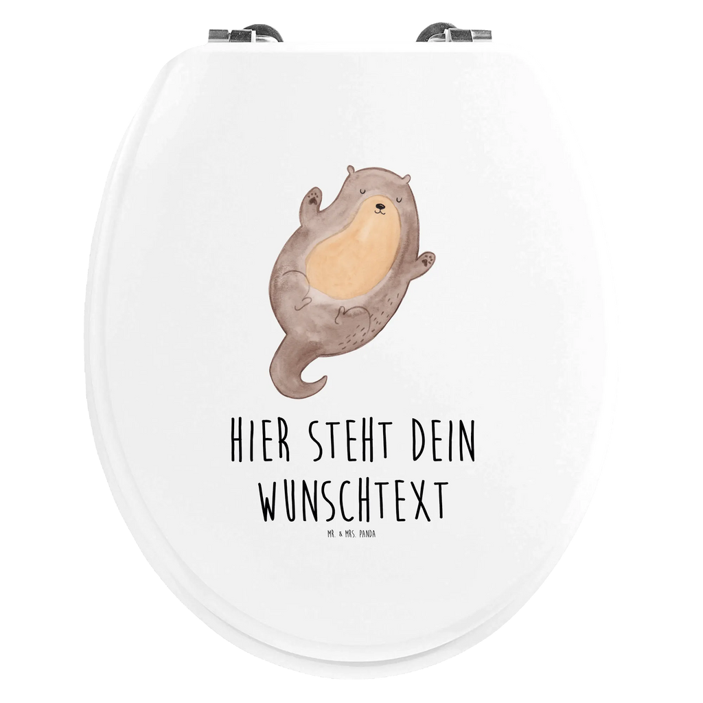 Personalisierter WC Sitz Motiv Otter Umarmen Personalisierter Toilettendeckel, WC-Deckel, Personalisierter Klodeckel, Personalisierter WC-Sitz, WC Sitz mit Namen, Personalisierte Klobrille, Toilettendeckel mit Namen, Toilettensitz, Otter, Fischotter, Seeotter, Otter Seeotter See Otter