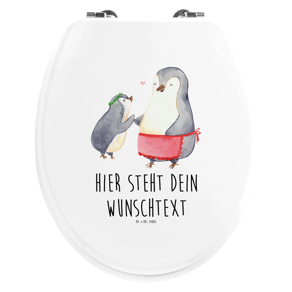 Personalisierter WC Sitz Motiv Pinguin mit Kind Personalisierter Toilettendeckel, Toilettendeckel mit Namen, Personalisierter WC-Sitz, WC Sitz mit Namen, Personalisierte Klobrille, Personalisierter Klodeckel, Familie, Vatertag, Muttertag, Bruder, Schwester, Mama, Papa, Oma, Opa, Mutter, Mutti, Mami, Geburststag, Geschenk