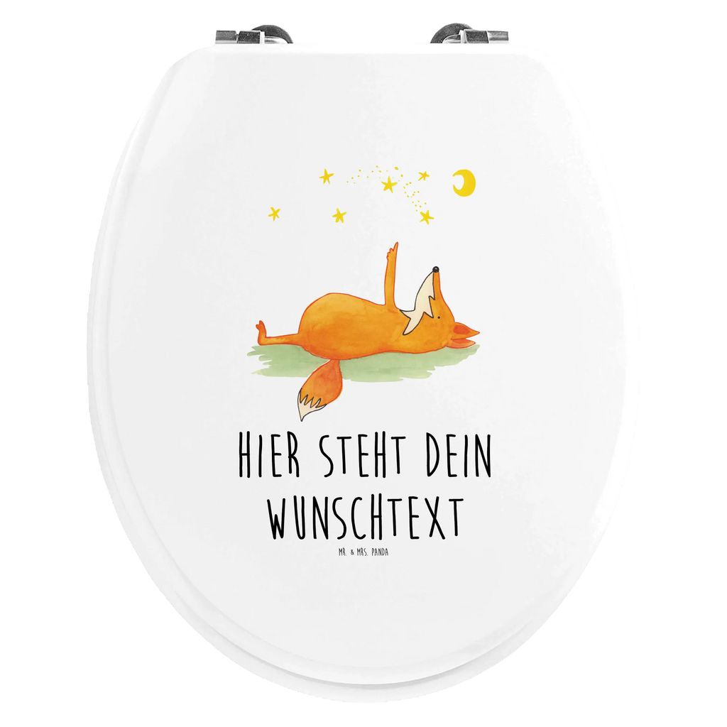 Personalisierter WC Sitz Motiv Fuchs Sterne Personalisierter Klodeckel, Personalisierte Klobrille, WC Sitz mit Namen, Toilettendeckel mit Namen, Personalisierter Toilettendeckel, Toilettensitz, WC-Deckel, Personalisierter WC-Sitz, Fuchs, Tröstende Worte, Romantik, Füchse, Spruch schön, Always Look On The Bright Side Of Life, Spruch Positiv