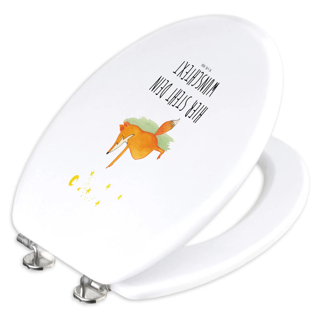 Personalisierter WC Sitz Motiv Fuchs Sterne Personalisierter Klodeckel, Personalisierte Klobrille, WC Sitz mit Namen, Toilettendeckel mit Namen, Personalisierter Toilettendeckel, Toilettensitz, WC-Deckel, Personalisierter WC-Sitz, Fuchs, Tröstende Worte, Romantik, Füchse, Spruch schön, Always Look On The Bright Side Of Life, Spruch Positiv