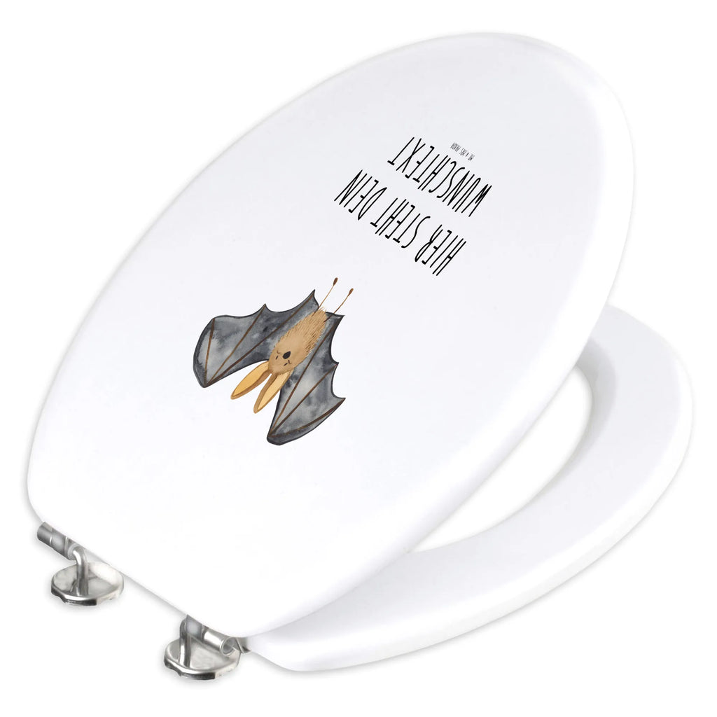 Personalisierter WC Sitz Motiv Fledermaus Flügel WC Sitz mit Namen, Toilettendeckel mit Namen, Personalisierte Klobrille, Personalisierter Toilettendeckel, Personalisierter WC-Sitz, Personalisierter Klodeckel, Tiermotive, Gute Laune, lustige Sprüche, Tiere