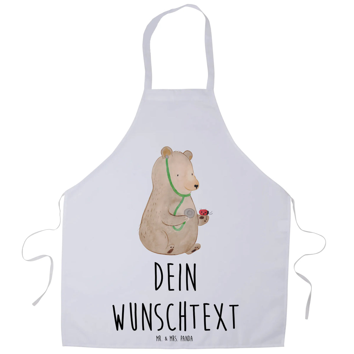 Personalized Cooking Apron bear Physician teddy bear, cuddly toy, Doctor