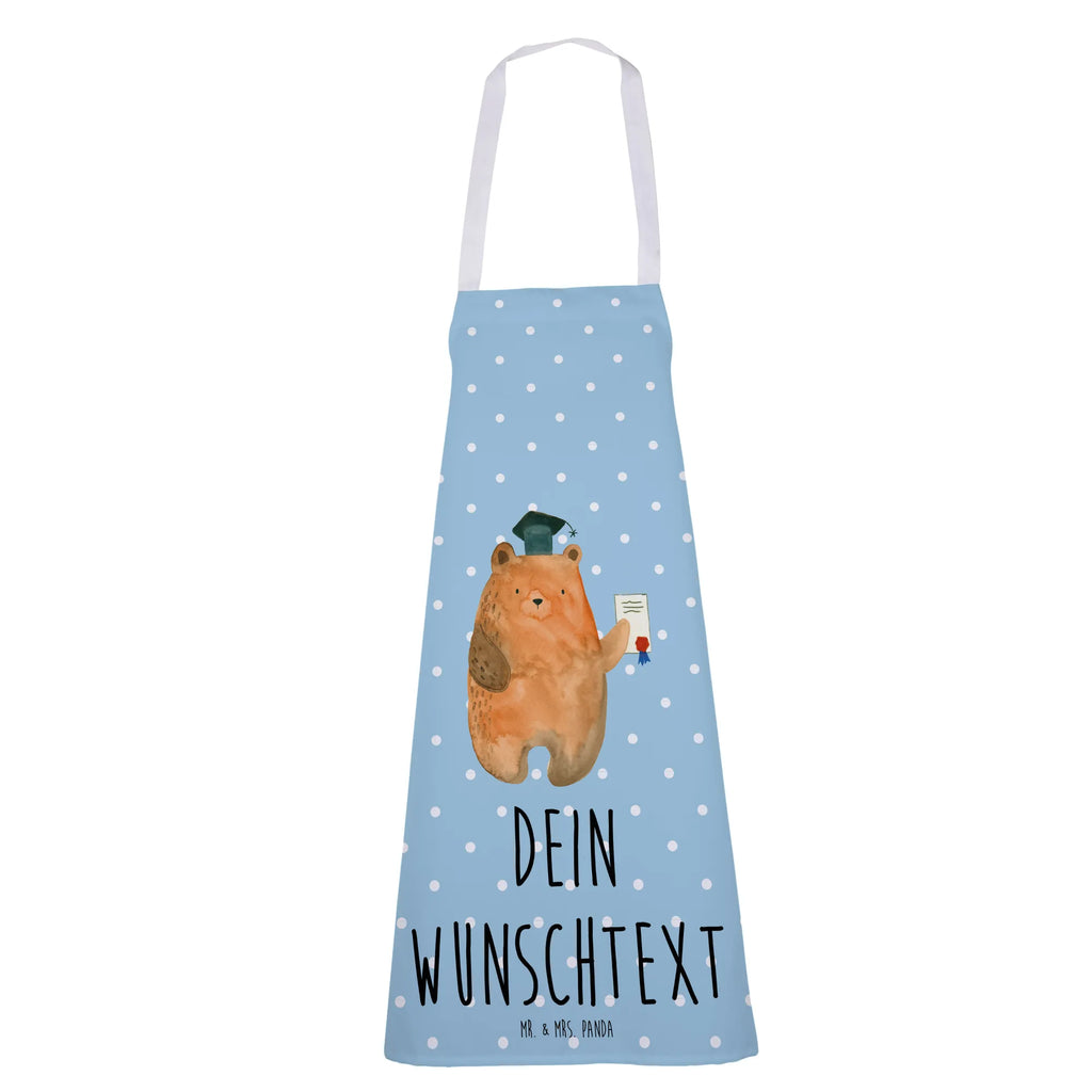 Personalized Cooking Apron bear Test bear, teddy, teddy bear, cuddly toy, examination passed, degree, diploma, Abitur, certificate, examinations