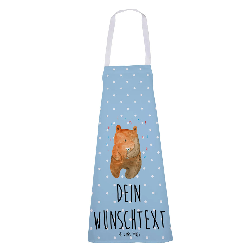 Personalized Cooking Apron bear party bear, teddy, teddy bear, cuddly toy, Good mood, Funny, Bring a present, Birthday present, Party, Present, Birthday, Partying, Celebrate