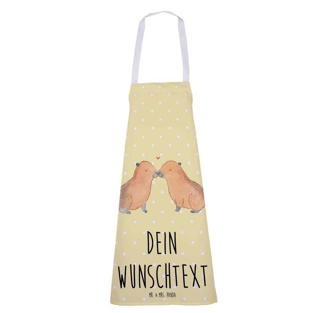 Personalized Cooking Apron Capybara love small animals, cute, funny, cute animal motives, hand drawn, small world, funny sayings, good mood, happy, gifts, gift ideas, special gifts, animal lover, card