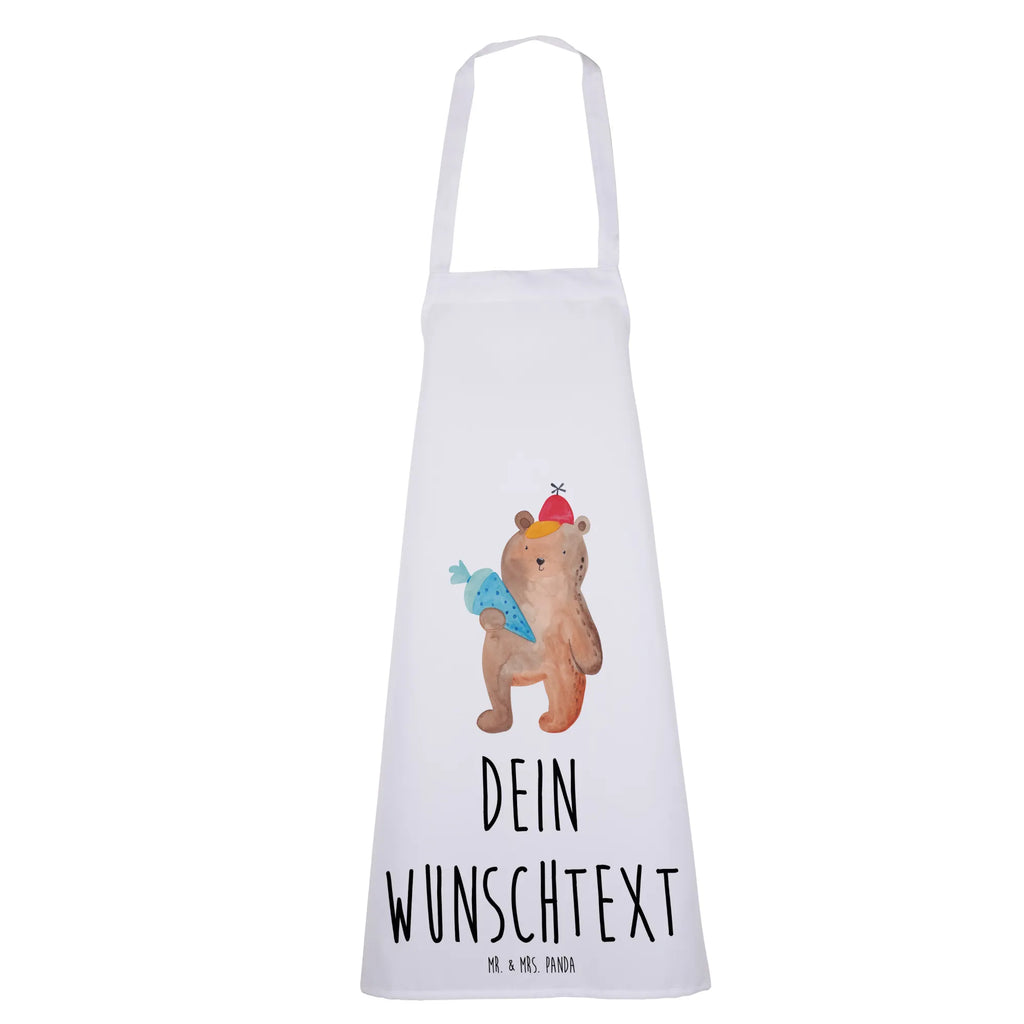 Personalized Cooking Apron bear School cone bear, teddy, teddy bear, cuddly toy, Starting school, First day of school gift, Primary school, School bag, School enrolment gift, Bear motif, School gift