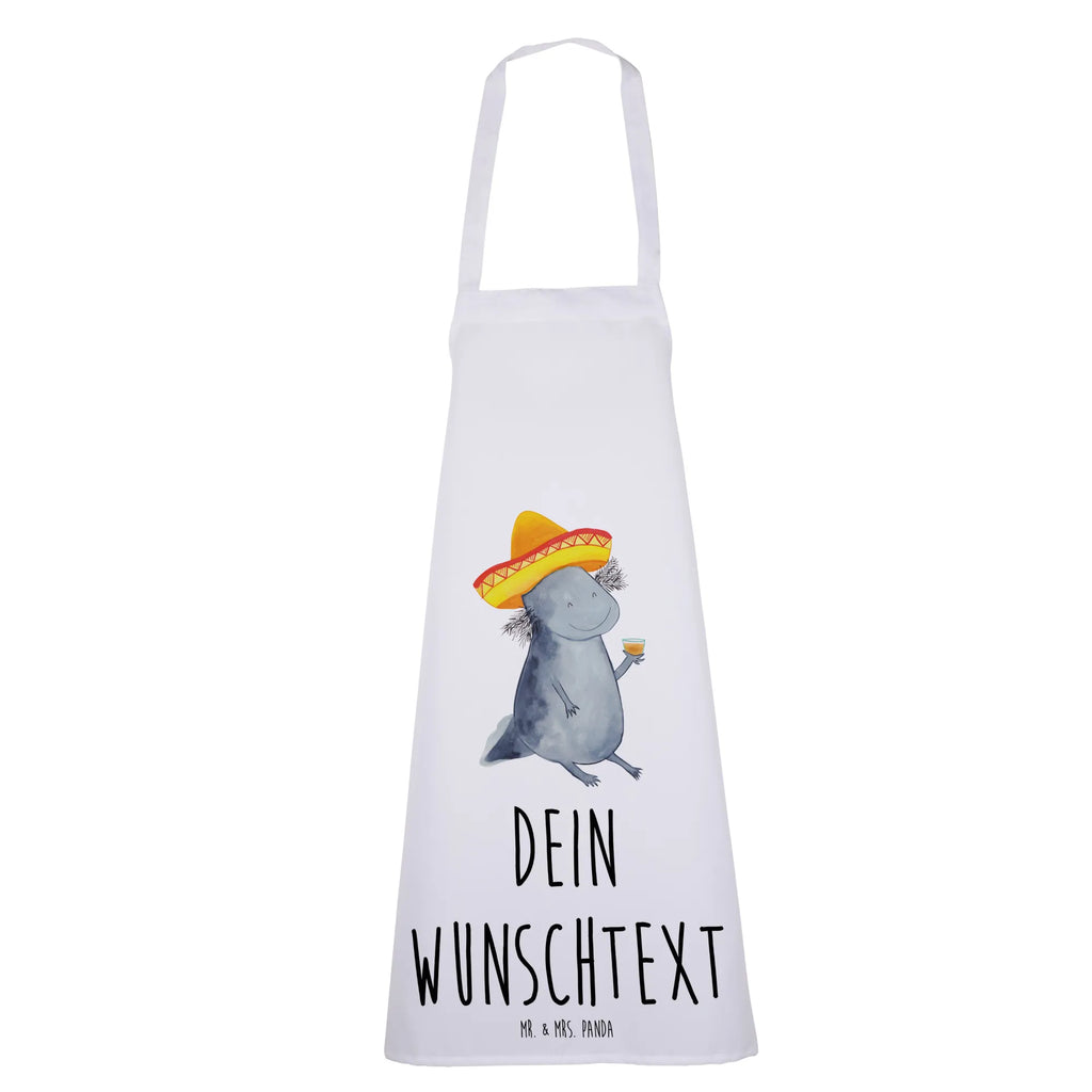 Personalized Cooking Apron axolotl tequila Axolotl, Axelotl, marine animals, Mexican walking fish, salamander, Tail Lurch, Fire Dragon, Sombrero, Tequila, Axolot, Saying, Mexico, Amphibian, Lemon, Motivation, Fire Salamander