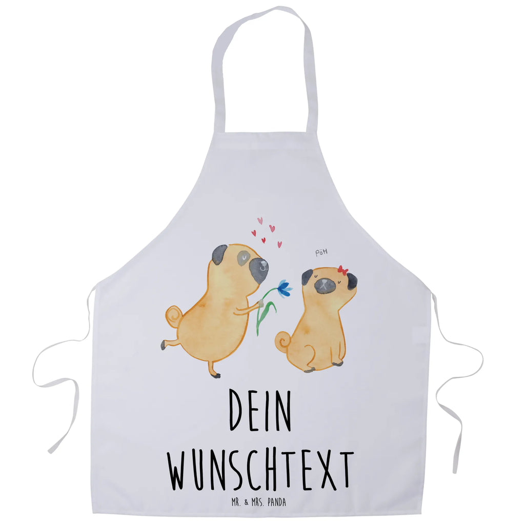 Personalized Cooking Apron pug In love dog, mutt, hound, woof, dog mama, dog breed, love dogs, love for dogs, dog decorative items, bag with dog print, funny gifts for dog owners, what do you give a dog lover, Christmas gifts for dogs, gifts for dogs, dog sayings, partner, in love, boob, gift friend, love saying. Engaged, dog love, Pug, love