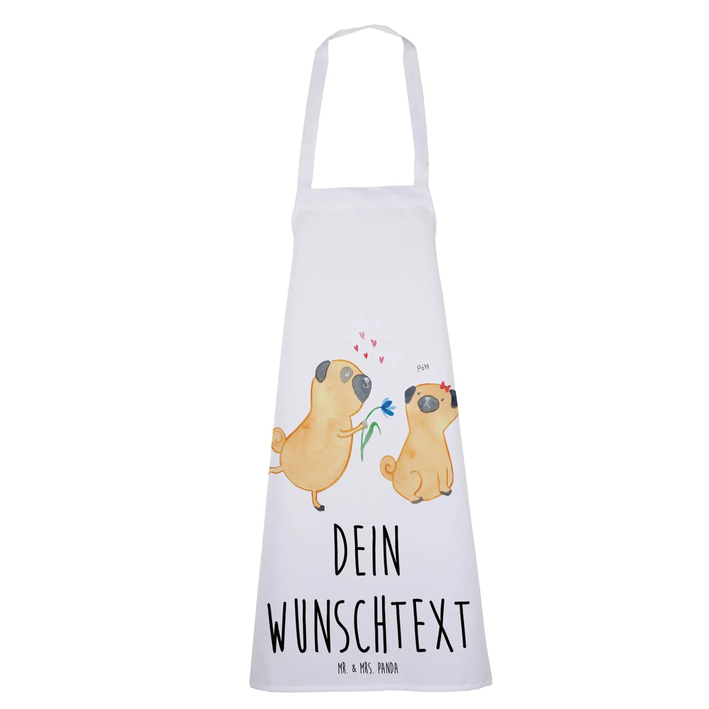 Personalized Cooking Apron pug In love dog, mutt, hound, woof, dog mama, dog breed, love dogs, love for dogs, dog decorative items, bag with dog print, funny gifts for dog owners, what do you give a dog lover, Christmas gifts for dogs, gifts for dogs, dog sayings, partner, in love, boob, gift friend, love saying. Engaged, dog love, Pug, love