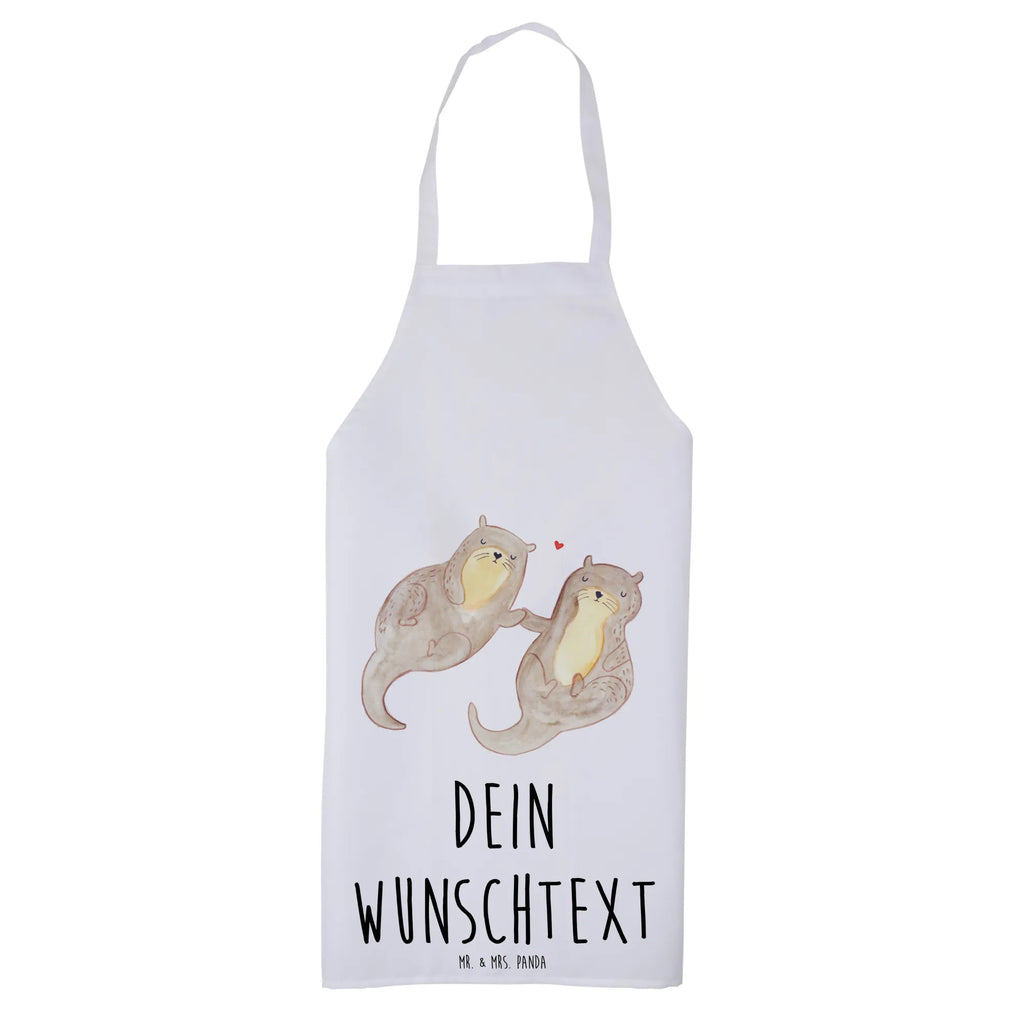 Spersonalizowany fartuch kuchenny wydra trzymać się za ręce Kuna, wydra, morska wydra