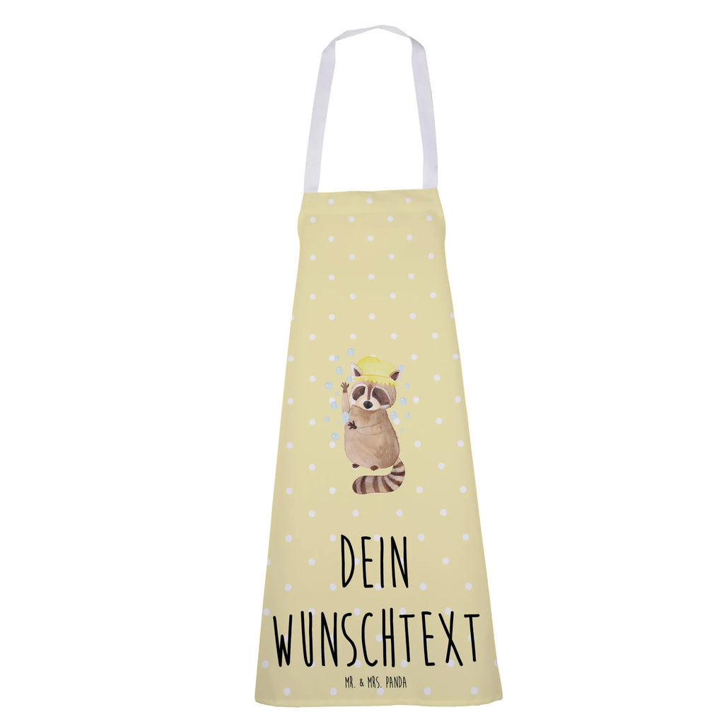 Personalized Cooking Apron Raccoon small animals, cute, funny, cute animal motives, hand drawn, small world, funny sayings, good mood, happy, gifts, gift ideas, special gifts, animal lover, card, soap bubbles, daydreaming, plan, wash, raccoon