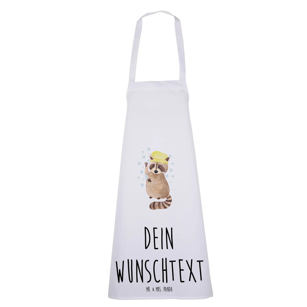 Personalized Cooking Apron Raccoon small animals, cute, funny, cute animal motives, hand drawn, small world, funny sayings, good mood, happy, gifts, gift ideas, special gifts, animal lover, card, soap bubbles, daydreaming, plan, wash, raccoon