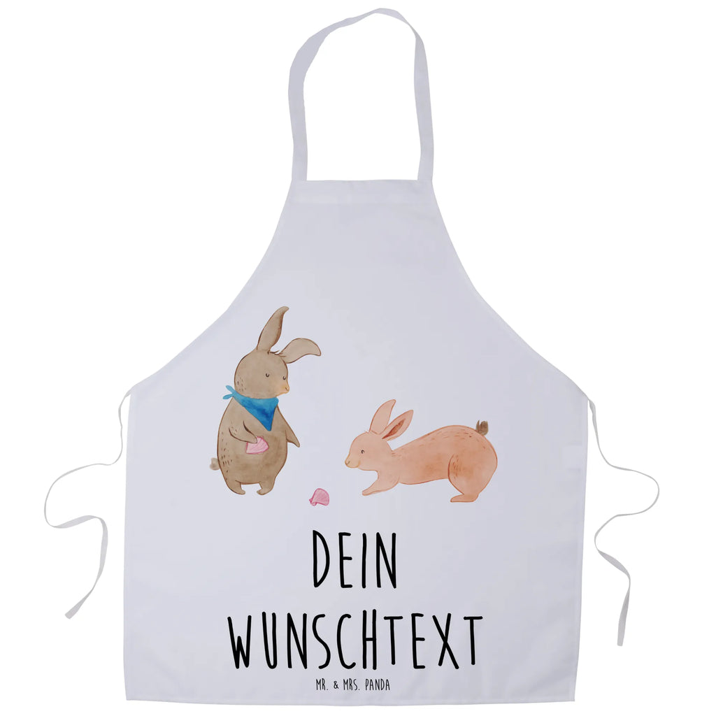 Personalized Cooking Apron Bunnies with seashell Family, Father's Day, Mother's Day, brother, sister, Mom, Dad, rabbits, collecting shells, girlfriends, best friend, BFF, girlfriend, sea, shells, best friends