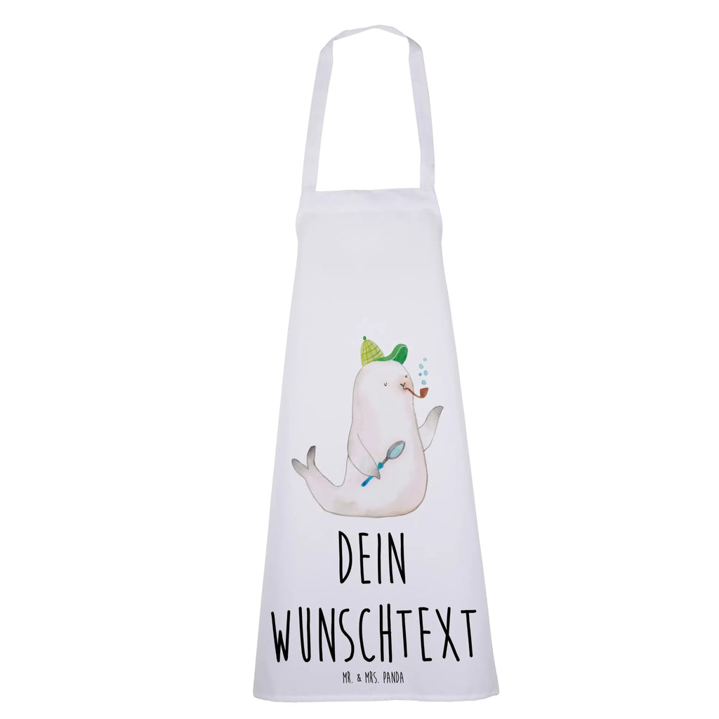 Personalized Cooking Apron seal sherlock small animals, cute, funny, cute animal motives, hand drawn, small world, funny sayings, good mood, happy, gifts, gift ideas, special gifts, animal lover, card