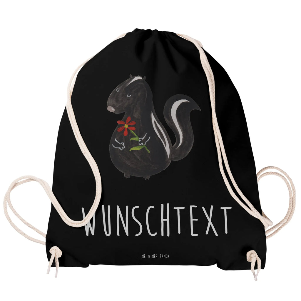Personalized Sports Bag skunk flower Skunk, stinker, stink, wild animal, skunk, predator, dreams, daydreamer, dreamy