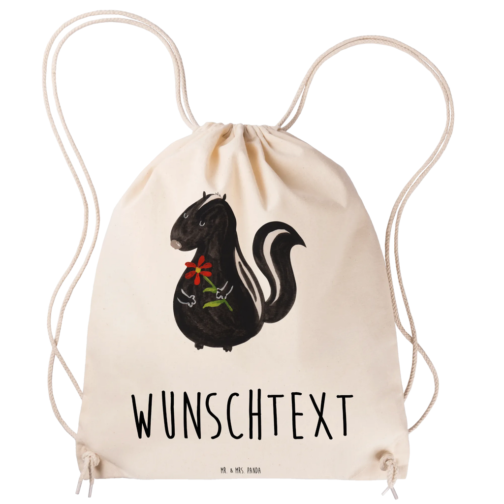 Personalized Sports Bag skunk flower Skunk, stinker, stink, wild animal, skunk, predator, dreams, daydreamer, dreamy