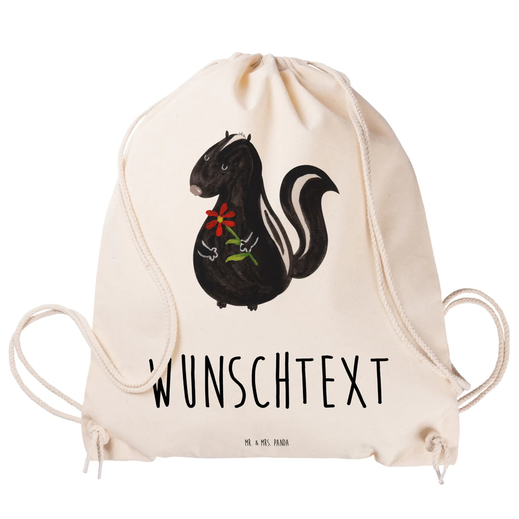 Personalized Sports Bag skunk flower Skunk, stinker, stink, wild animal, skunk, predator, dreams, daydreamer, dreamy