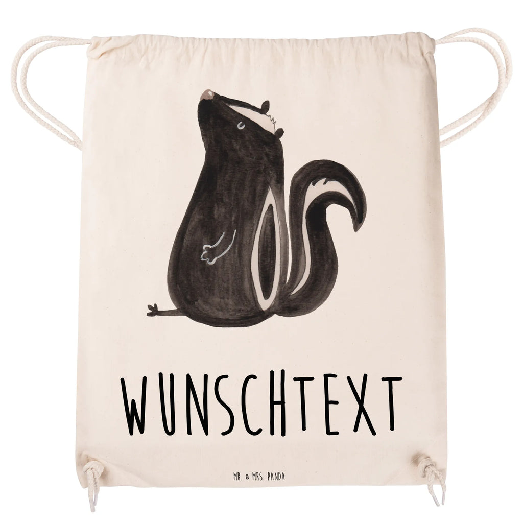 Personalized Sports Bag skunk Sit Skunk, slogan, stinky, law, wild animal, skunk, office, predator, know-it-all, stinker