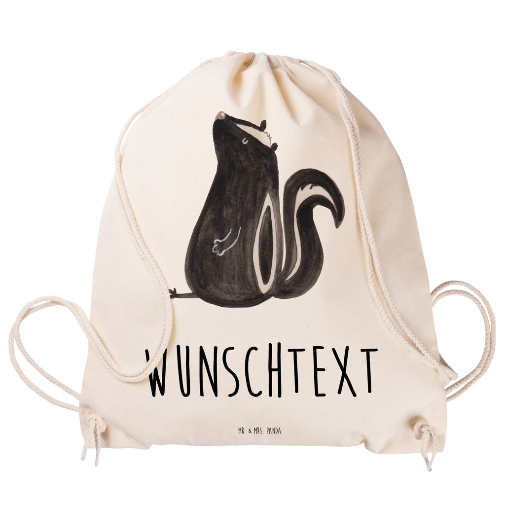 Personalized Sports Bag skunk Sit Skunk, slogan, stinky, law, wild animal, skunk, office, predator, know-it-all, stinker