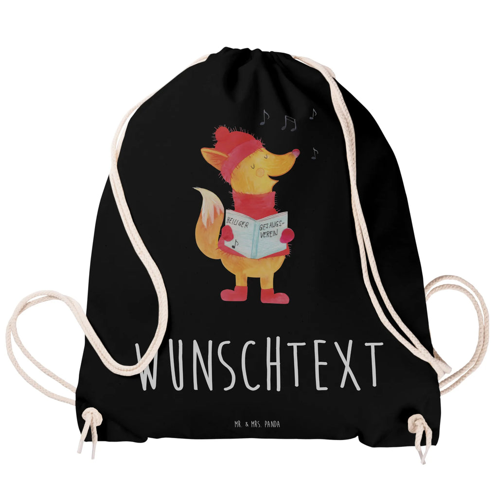 Personalized Sports Bag Fox Singer Winter, Christmas, Christmas time, snow