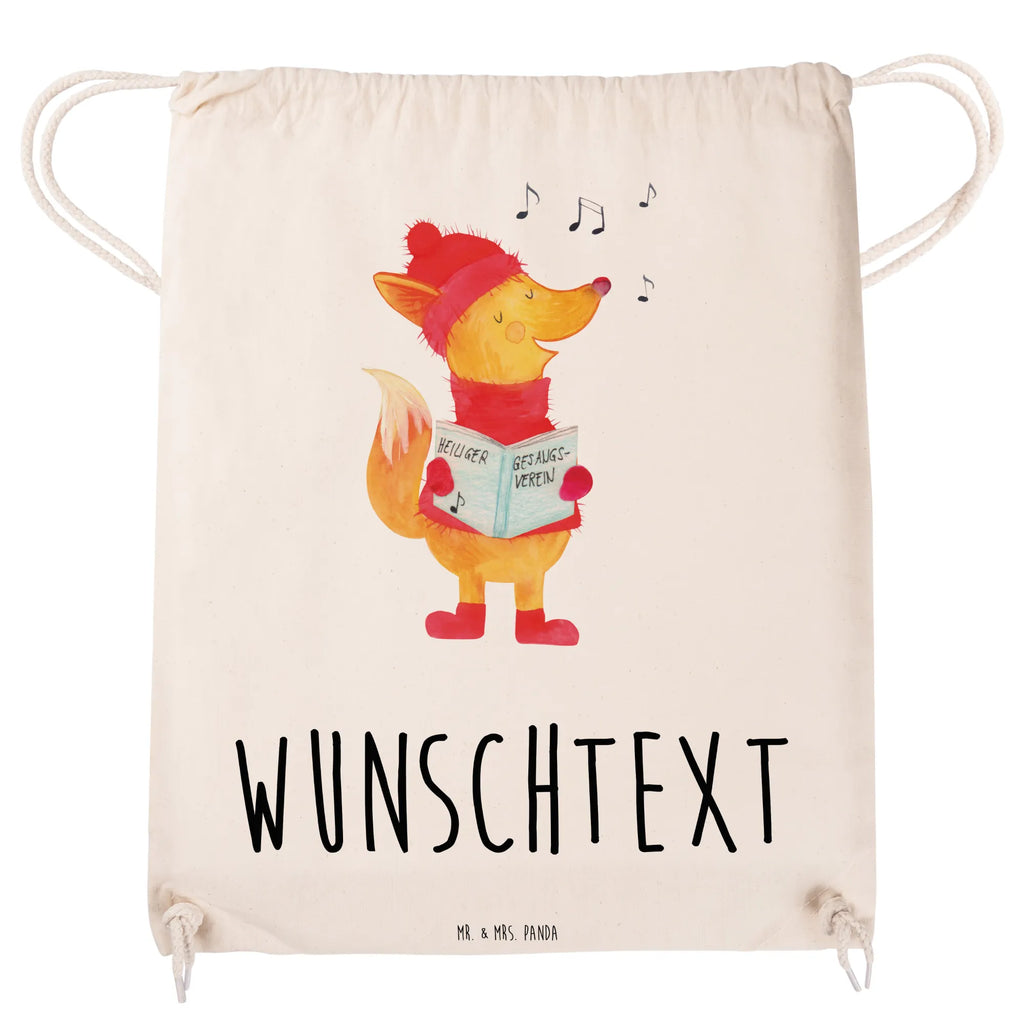 Personalized Sports Bag Fox Singer Winter, Christmas, Christmas time, snow
