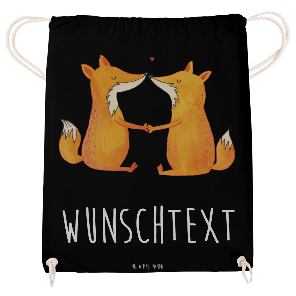 Personalized Sports Bag foxes Love fox, foxes, forest wildlife, clever as a fox, animal lover, lovers, boyfriend, wife, marriage, couple, love, husband, girlfriend, partner, fiancée, proof of love