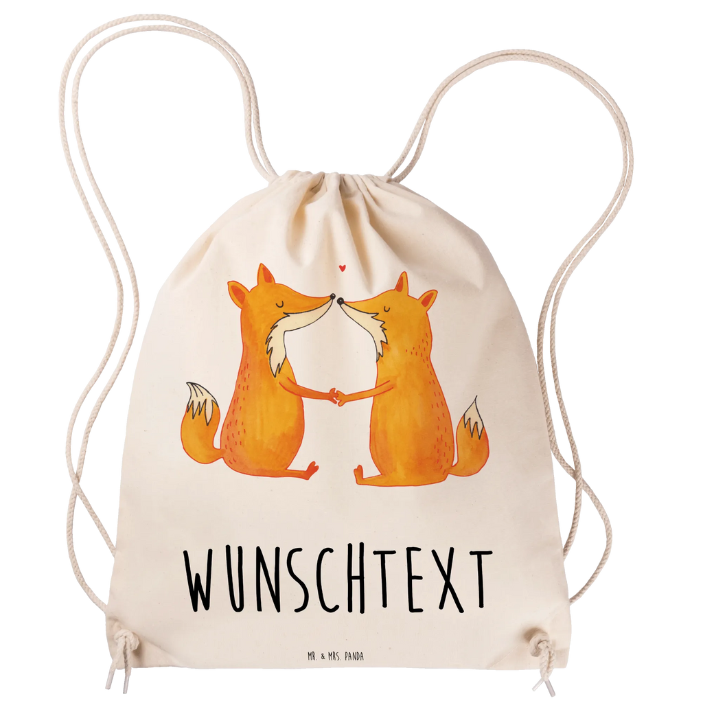 Personalized Sports Bag foxes Love fox, foxes, forest wildlife, clever as a fox, animal lover, lovers, boyfriend, wife, marriage, couple, love, husband, girlfriend, partner, fiancée, proof of love