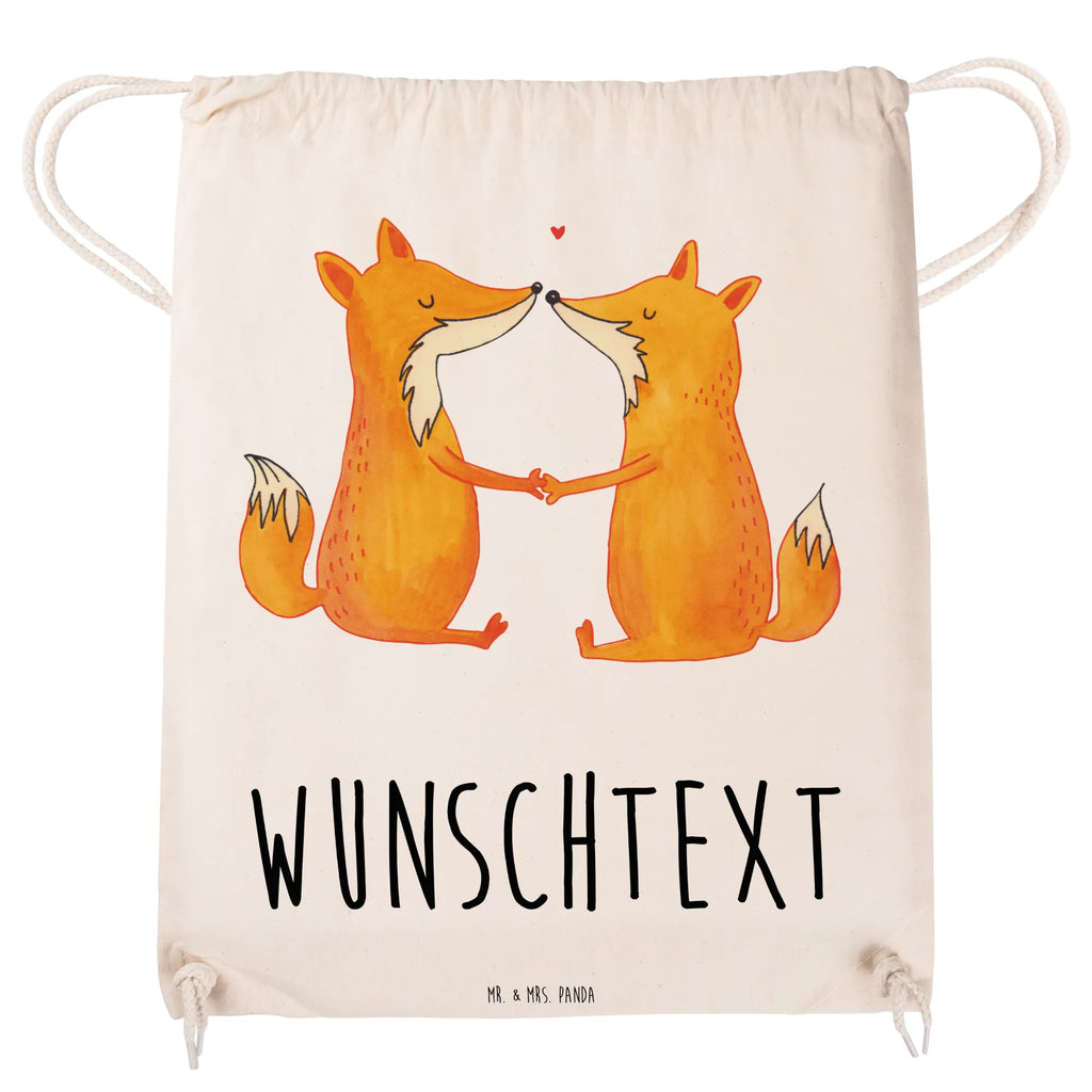 Personalized Sports Bag foxes Love fox, foxes, forest wildlife, clever as a fox, animal lover, lovers, boyfriend, wife, marriage, couple, love, husband, girlfriend, partner, fiancée, proof of love
