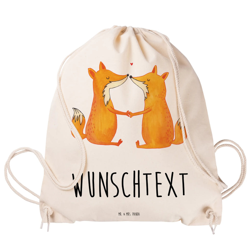 Personalized Sports Bag foxes Love fox, foxes, forest wildlife, clever as a fox, animal lover, lovers, boyfriend, wife, marriage, couple, love, husband, girlfriend, partner, fiancée, proof of love