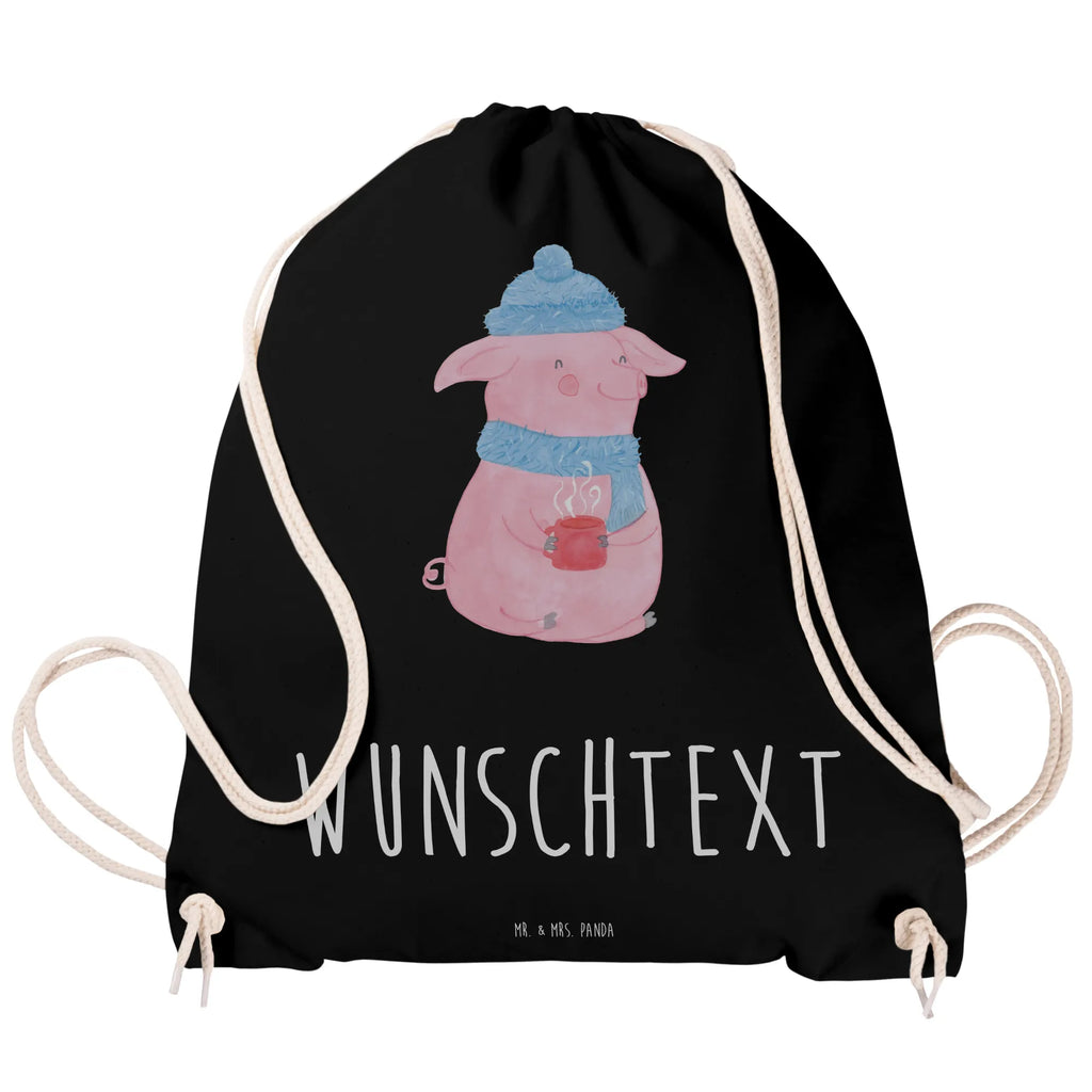 Personalized Sports Bag Pig Mulled wine Winter, Christmas, Christmas time, snow, Christmas market, mulled wine, punch, mulled pig