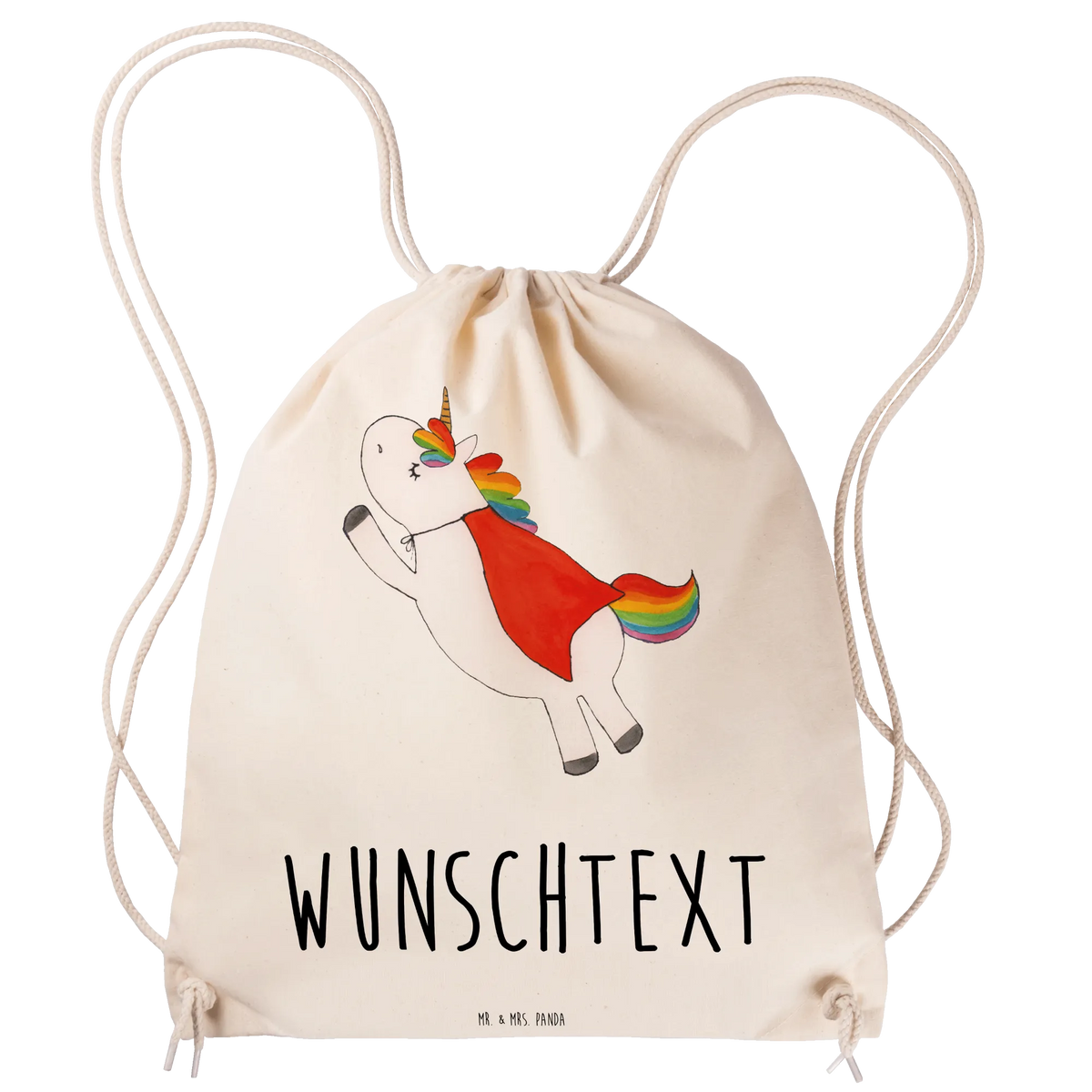 Personalisierter Sportbeutel Einhorn Geburtstag