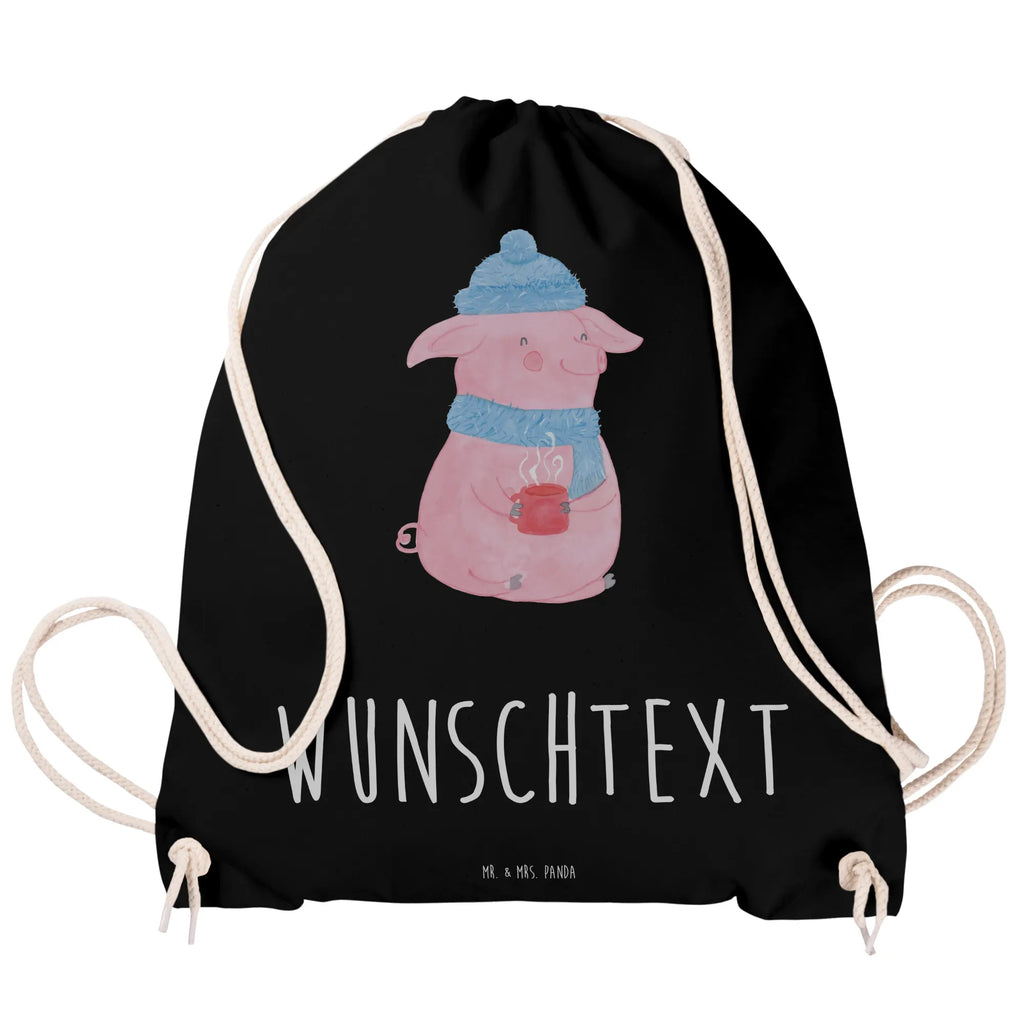 Personalized Sports Bag piggy Mulled wine Winter, Christmas, Christmas time, snow, drunk, Christmas market, saying, mulled wine