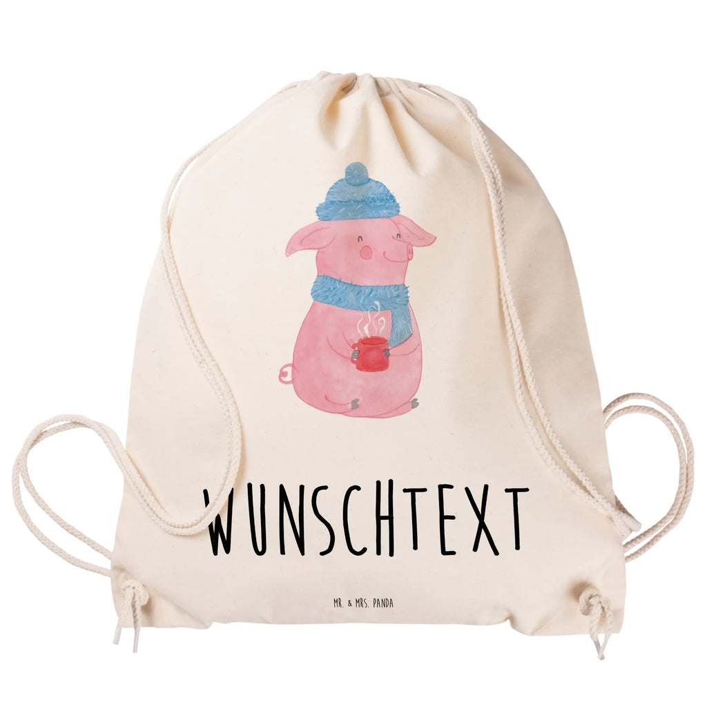 Personalized Sports Bag piggy Mulled wine Winter, Christmas, Christmas time, snow, drunk, Christmas market, saying, mulled wine