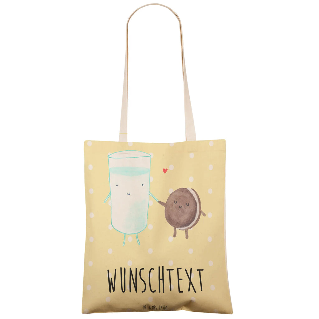 Personalized Shopping Bag milk biscuit small animals, cute, funny, cute animal motives, hand drawn, small world, funny sayings, good mood, happy, gifts, gift ideas, special gifts, animal lover, card, biscuit, perfect couple, invitation breakfast, cookie, motif sweet, romantic, coffee, cookies, Milk, milk