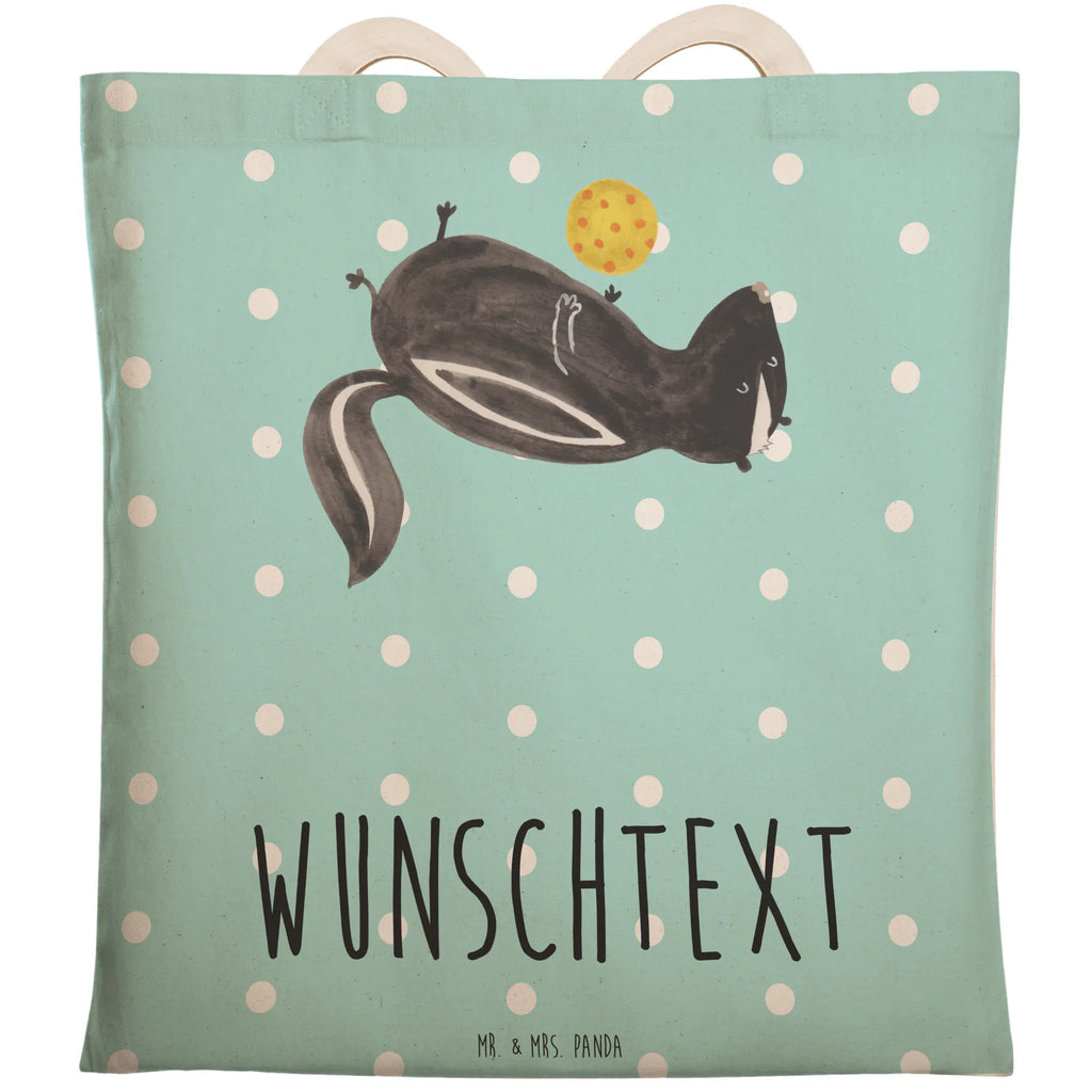 Personalizowana torba na zakupy skunks piłka Stinktier, Skunk